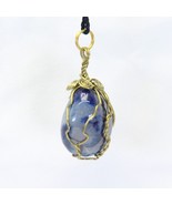 Copper Wrapped Gemstone Necklace 1&quot; W x  1  1/2&quot; H with a 32&quot; Cord Handc... - $574.91 MXN