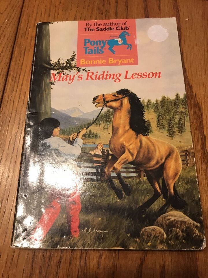 Pony Tails #2 : May&#39;s Riding Lesson, by Bonnie Bryant ( Skylark PB, 1995) - $6.91