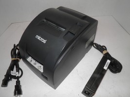 Micros Epson TM-U220B M188B Dot Matrix Pos Receipt Printer Idn W Power Supply - $159.12