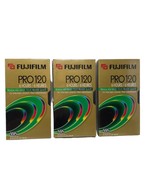 VTG Lot of 3 Fuji Film Pro 120 Premium High Grade 6 Hour VHS Tape - NOS - £27.58 GBP