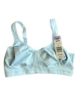 NWT Hanes G400  2-Ply Knit Molded Sport Performance Bra 36DD Blue - $13.69