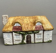 Charming Country Cottage Butter Dish LID Otagiri Japan Hand Crafted 7 x 4 inches - £14.38 GBP