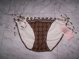 Juicy Couture Beach Royalty Bonfire String Bikini Bottom Size S (Nwt) - £63.92 GBP
