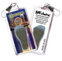 Vancouver FootWhere® Souvenir Zipper-Pull. Made in USA - $7.99