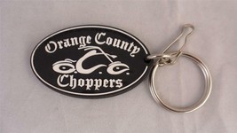 NEW Lot of 2 Orange County Choppers Rubber Keychains Zipper Pull 2-1/2&quot; x 1-1/2&quot; - £5.44 GBP