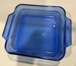 Anchor Hocking Cobalt Blue 8” x 8”, 2 Quart Glass Baking Dish - £22.89 GBP