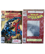 The Amazing Spider-Man #375 (Gold Foil) &amp; Web Of Spider-Man (Holo Cvr) #... - £21.79 GBP