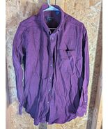 Trader Bay Maroon 2x Button Up Denim Shirt - $15.84