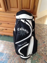 Callaway Solaire black & white golf bag beautiful condition & 1 dozen balls - £199.37 GBP