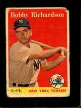 1958 Topps #101 Bobby Richardson Poor Yankees *NY0575 - £6.12 GBP