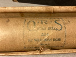 Vtg QRS 204 Wild Irish Rose Key of C Piano Roll - £7.85 GBP