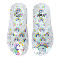 Wonder Nation Unicorn &amp; RainbowCasual Jelly Mary Jane Toddler Girls Sz 7 Shoes - £9.58 GBP