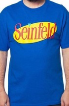 Seinfeld Logo 90&#39;s TV Show Men&#39;s Royal Blue T-Shirt - $10.39