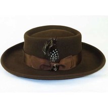 Men Bruno Capelo Hat Australian Wool Crushable Wide Brim GAMBLER GAM101 Brown image 2