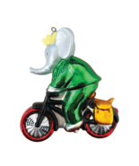 BABAR The Elephant - Riding Around Town Babar GLASS Ornament by Kat &amp; Annie - €25,27 EUR