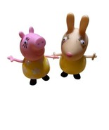 Peppa Pig Friend MRS MUMMY Pig &amp; RABBIT Mom Yellow Dress Replacement Fig... - £11.58 GBP