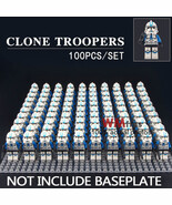 100pcs/set Clone Troopers Star Wars Mini Figures Building... - $2,664.91 MXN