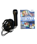 Nintendo Wii Disney Sing It Family Hits &amp; Microphone Karaoke Singing Vid... - £19.57 GBP
