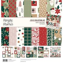 Simple Stories Collection Kit 12&quot;X12&quot;-Boho Christmas - £13.32 GBP