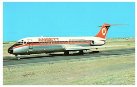 Ansett McDonnell Douglas DC9 Airplane Postcard  - £8.34 GBP