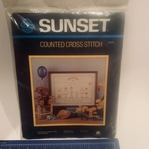 Counted Cross Stitch Grandchildren R Treasures Kit 2979 Sunset 1984 Cottagecore - £17.47 GBP