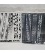 *90% Complete* Woodland Scenics Gothic Black And White Transfer Decals - $9.89