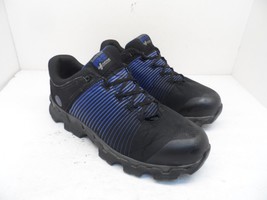 Timberland PRO Men&#39;s Powertrain Alloy-Toe Work Shoes A1VDY Black/Blue Size 13W - £57.29 GBP