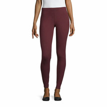 a.n.a. Women&#39;s Knit Leggings Madiera Wine Solid Size MEDIUM TALL NEW - £13.99 GBP
