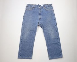 Vintage Y2K 2002 Levis 505 Mens 38x27 Distressed Regular Fit Straight Leg Jeans - £43.32 GBP