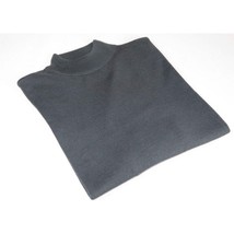 Men PRINCELY Soft Comfortable Merinos Wool Sweater Knits Mock 1011-00 Steel Gray image 5