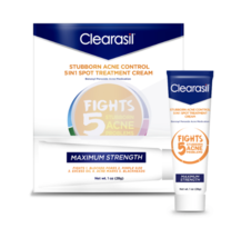 Clearasil Benzoyl Peroxide Stubborn Acne Spot Treatment Cream, 1 oz - £10.22 GBP