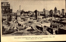 The Great Earthquake &amp; Fire Disaster 1906 In San Francisco CA Postcard BK63 - £7.12 GBP