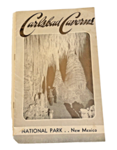 Brochure Carlsbad Caverns National Park New Mexico Vintage with Map Trav... - $13.89