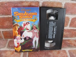 Disney&#39;s Sing Along Songs &quot;I Love To Laugh&quot; VHS Volume 9 Mary Poppins Movie Film - £9.74 GBP