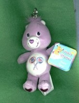 PURPLE SHARE CARE BEAR KEY CHAIN WITH LOLLIPOPS - £7.81 GBP