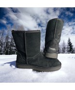 Kookaburra By Ugg Woman’s Size 9 Black Sheepskin Suede Faux Fur Lining #... - $32.73