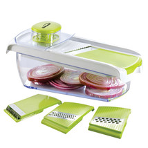 Brentwood Mandollin Slicer with 5 Cup Storage Container and 4 Interchangeable S - £53.29 GBP