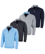 PROQUIP Golf 2025 Mistral ¼ Zip Mens Sweater Pullover Grey Navy Charcoal... - $1,209.59 MXN