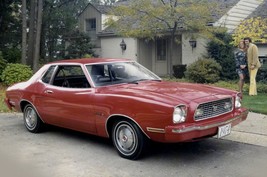 1974 Ford Mustang II front right side POSTER | 24X36 inch - $19.99