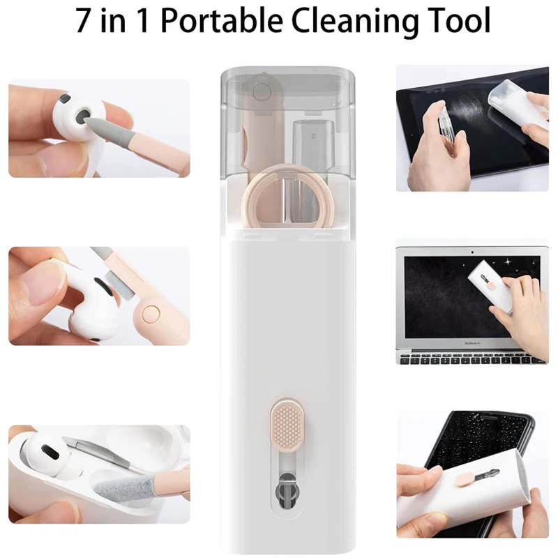 Sporting 7 in 1 Multifunctional Computer Keyboard Cleaning Brush Earbuds Cleanin - £23.37 GBP