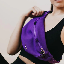 Athletic Mesh Bum Bag Purple - £22.94 GBP