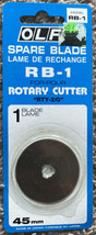 Olfa Rotary Cutter Spare Blade RB-1  &quot;RTY-2/G&quot;  45mm New in sealed Pkg Japan - £7.84 GBP