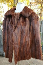 Vintage Genuine Fur Stole Wrap Cape Short Coat - £83.50 GBP