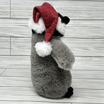Aurora Festive Holiday Sparkle Santa Penguin Plush Soft Stuffed Animal 7 Inches - £10.87 GBP