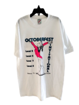 Vintage 1994 Gymnastics Octoberfest Clearwater YMCA MTC T-Shirt White Sm... - £13.93 GBP