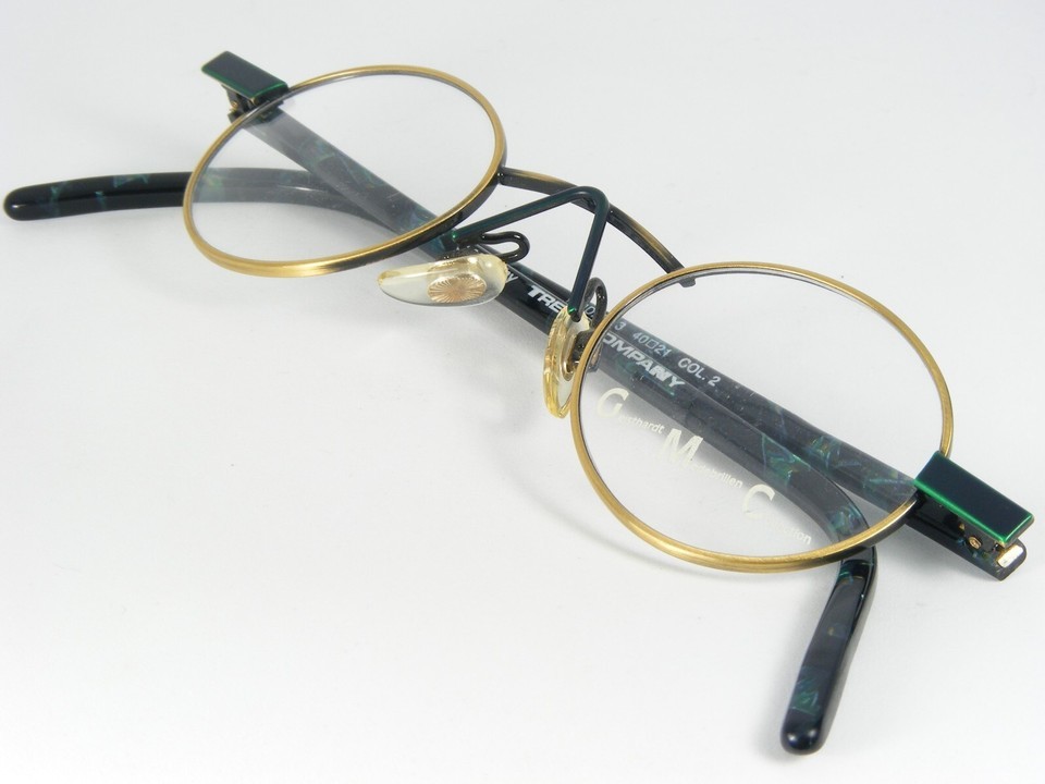 Vintage GMC by TREND COMPANY 6613 2 ANTIQUE BRONZE /GREEN EYEGLASSES 40-21-148mm Item image 4