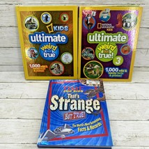 Lot Of 3 Ultimate Weird But True books National Geo Kids and Time Hard Covers - £15.81 GBP