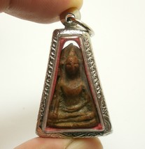 Red Phra Pong Supan Thai Antique Buddha Amulet Lucky Love Rich Pendant Nice Gift - £154.50 GBP