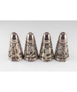 2 Juegos De Vintage Plata de Ley Salt &amp; Pepper Shakers - $3,911.99 MXN