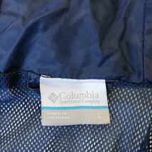 Columbia Omni-Tech RL2436 Women's Blue Full Zip Hoodie Rain Jacket Size Large image 3